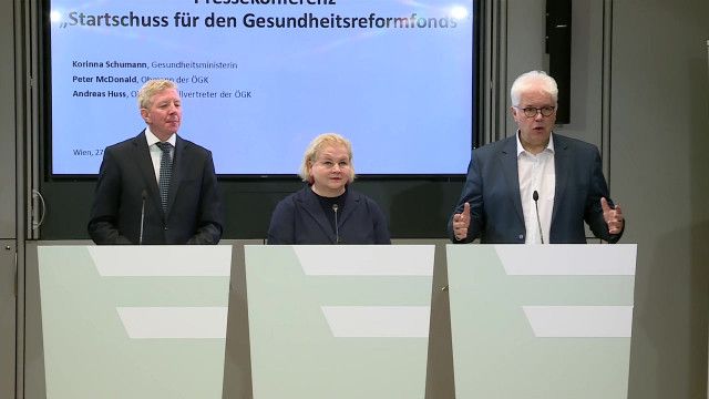 Pressekonferenz: "Startschuss für den Gesundheitsreformfonds"