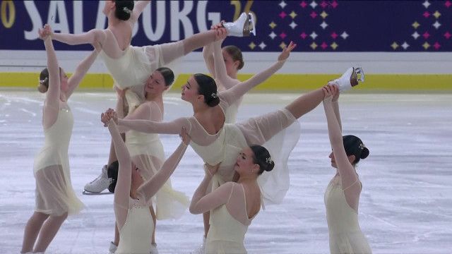 Synchroneiskunstlauf-WM 2026: Kür 1. Teil aus Salzburg (in voller Länge)
