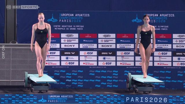 Schwimm-EM Paris 2026: Wasserspringen 3m Synchron, Highlights