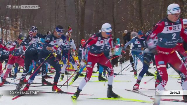 Langlauf-Weltcup: 20km Massenstart Freistil Herren aus Lake Placid