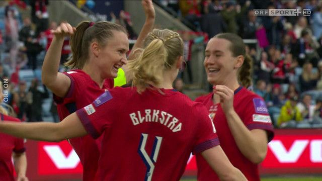 Fußball Frauen WM-Qualifikation: Norwegen - Österreich, Highlights