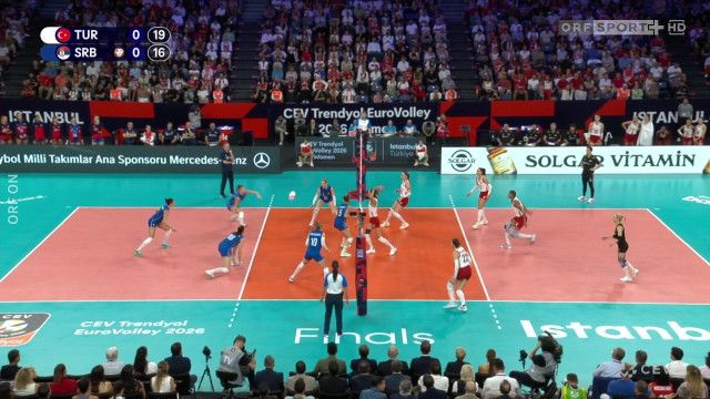 Volleyball Damen EM 2026: Semifinale 1, Highlights aus Istanbul