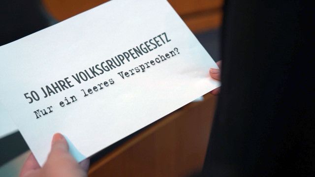 Österreich-Bild: 50 Jahre Volksgruppengesetz. Nur ein leeres Versprechen?