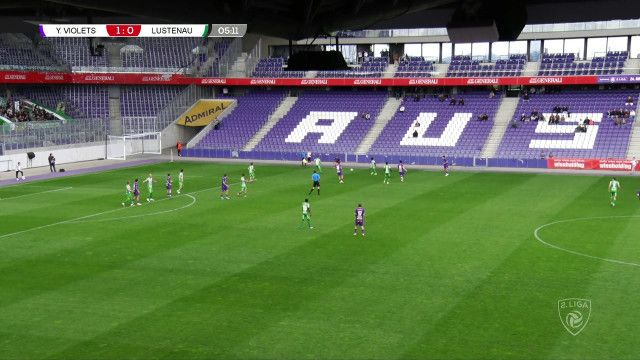 Fußball 2. Liga: Young Violets - Austria Lustenau (in voller Länge)