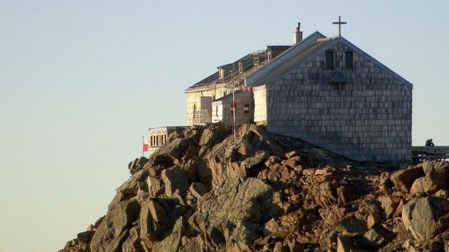 Auf der Berghütte