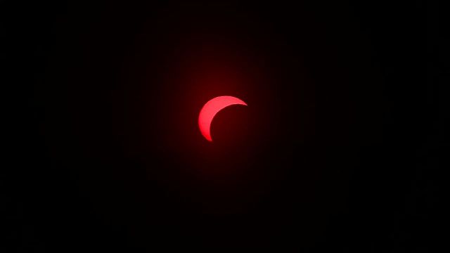 Partielle Sonnenfinsternis - Blick von der Sophienalpe