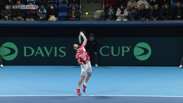 Tennis Davis-Cup Qualifiers 1. Runde - Tag 2: Japan - Österreich, Highlights