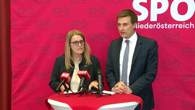 Pressekonferenz der SPÖ Niederösterreich: Statements nach Sitzung des Landesparteipräsidiums