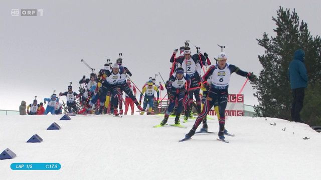 Biathlon-Weltcup Holmenkollen: Herren Massenstart