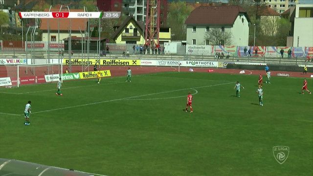 Fußball 2. Liga: Kapfenberg - Rapid II (in voller Länge)