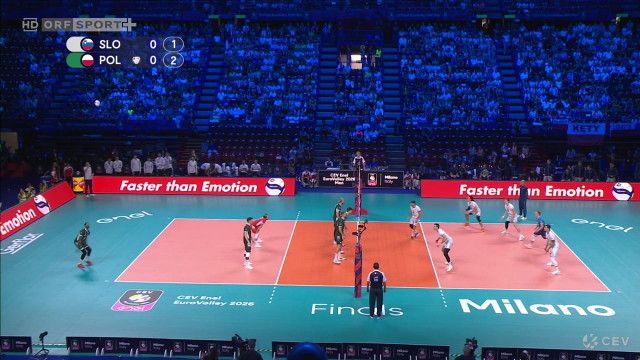Volleyball Herren EM 2026: Semifinale 1, Highlights aus Mailand