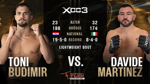 XCC - Xtreme Combat Championship XCC3 Folge 21: MMA - Martinez vs. Budimir
