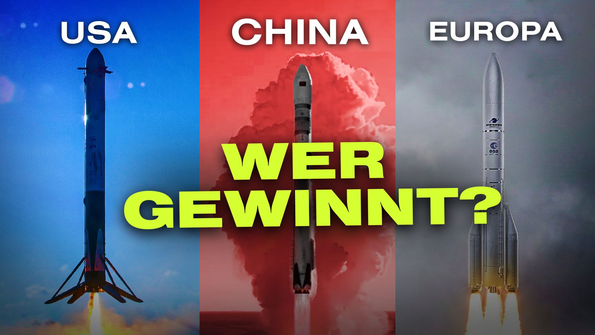 Wiederverwendbare Raketen: Wie SpaceX, China & Europa um die Zukunft im All kämpfen