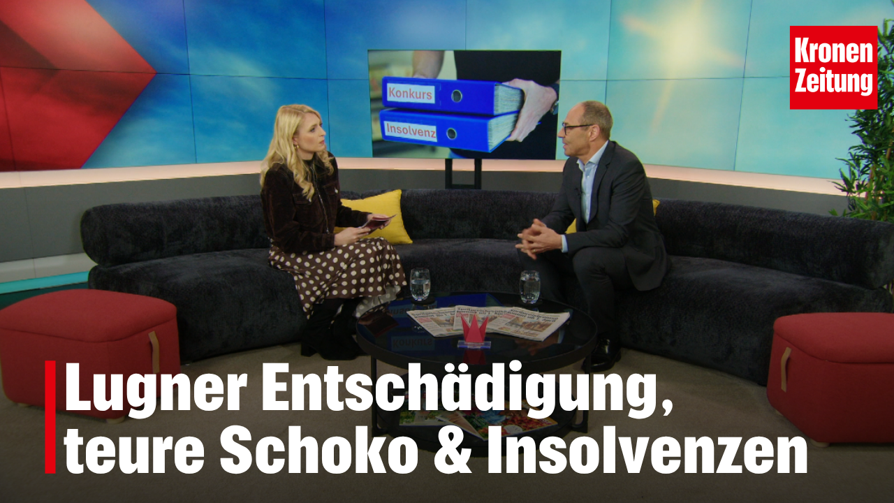 Lugner Entschädigung, teure Schoko & Insolvenzen | "KRONE ZU MITTAG"