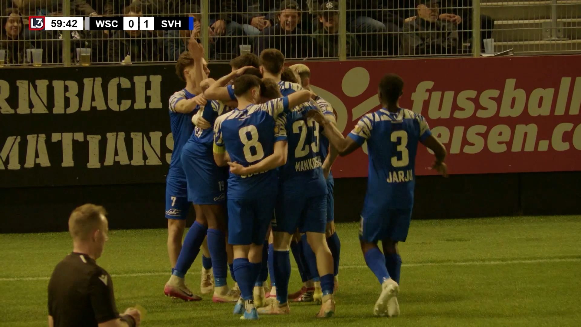 1:0! Horn crasht Sportclubs Stadion-Party