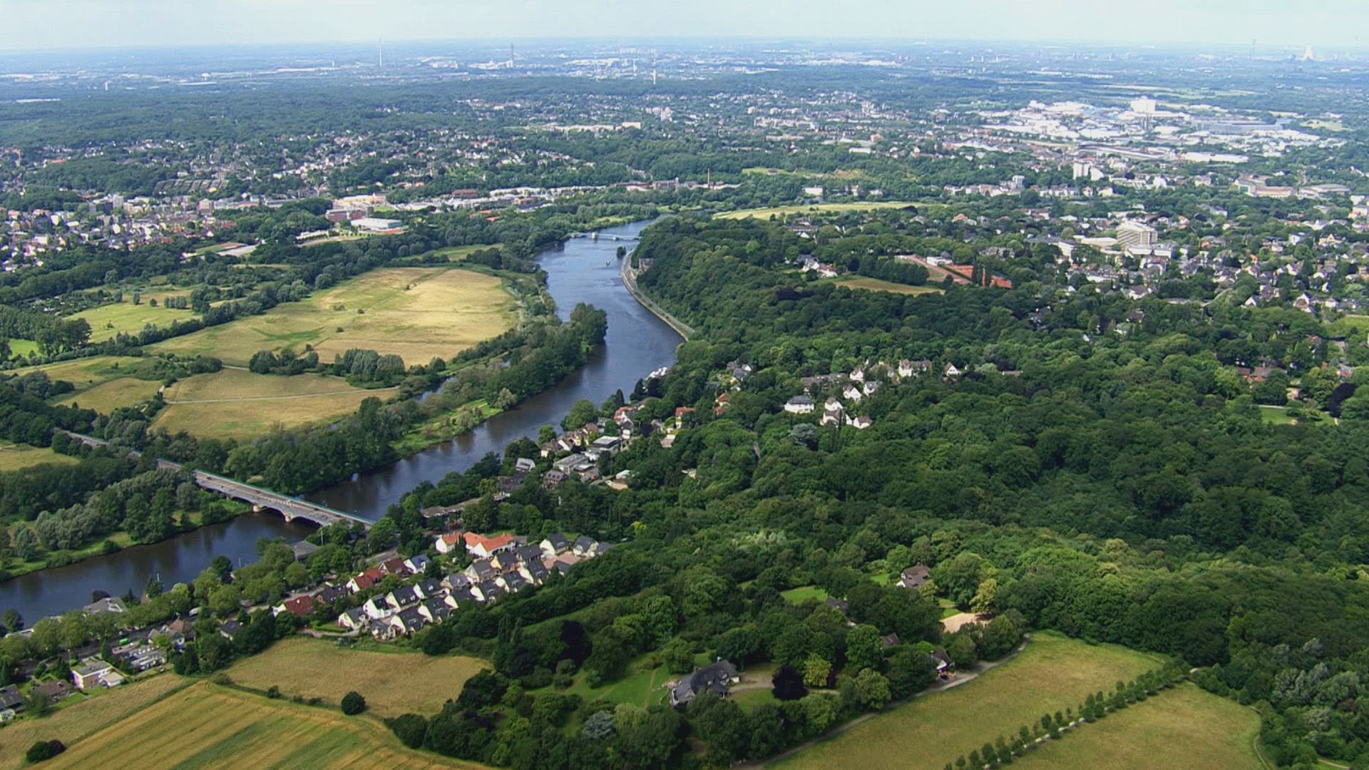 Ruhrgebiet von oben