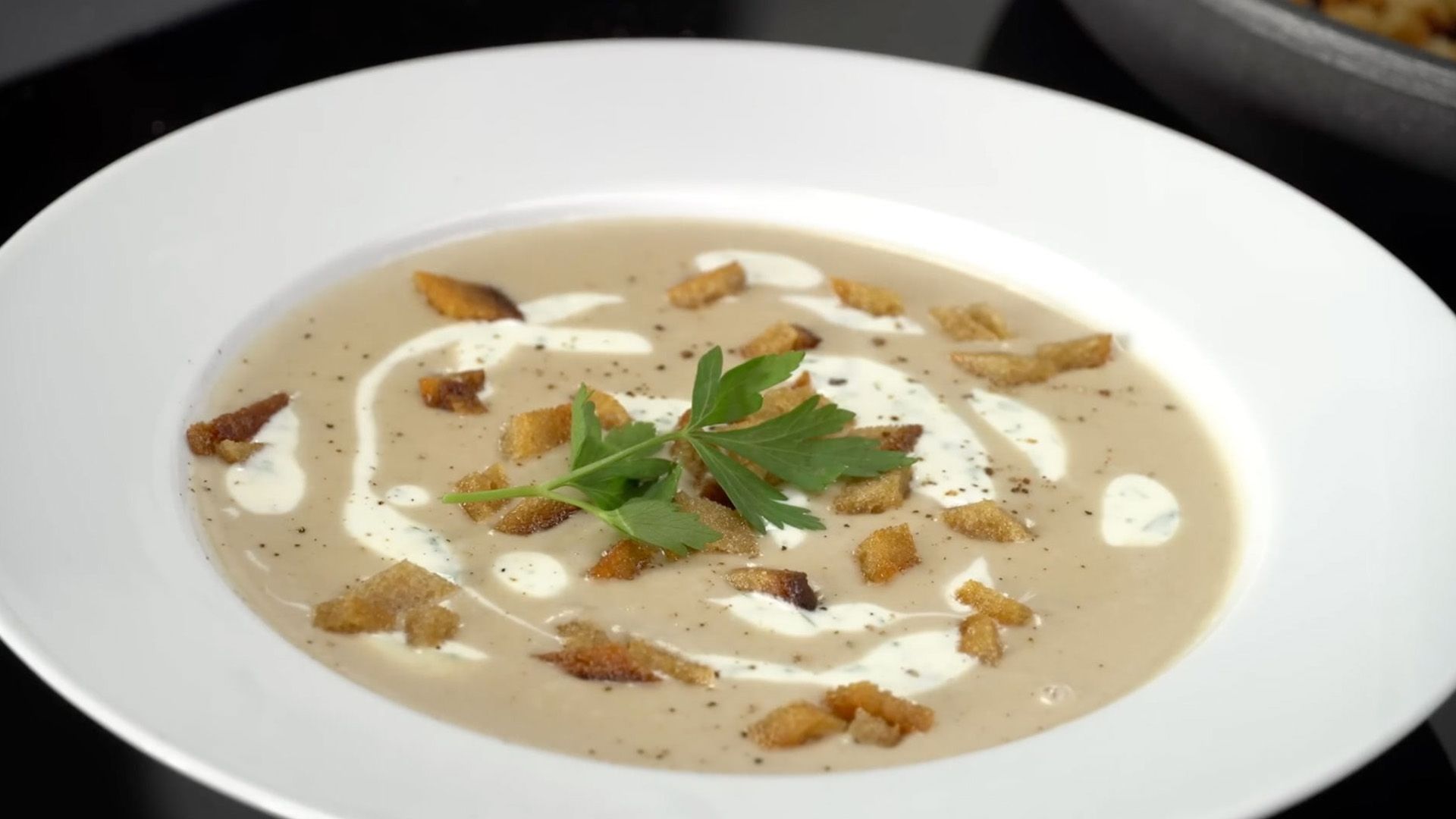 Maronensuppe, die Vorspeise für das Weihnachtsessen