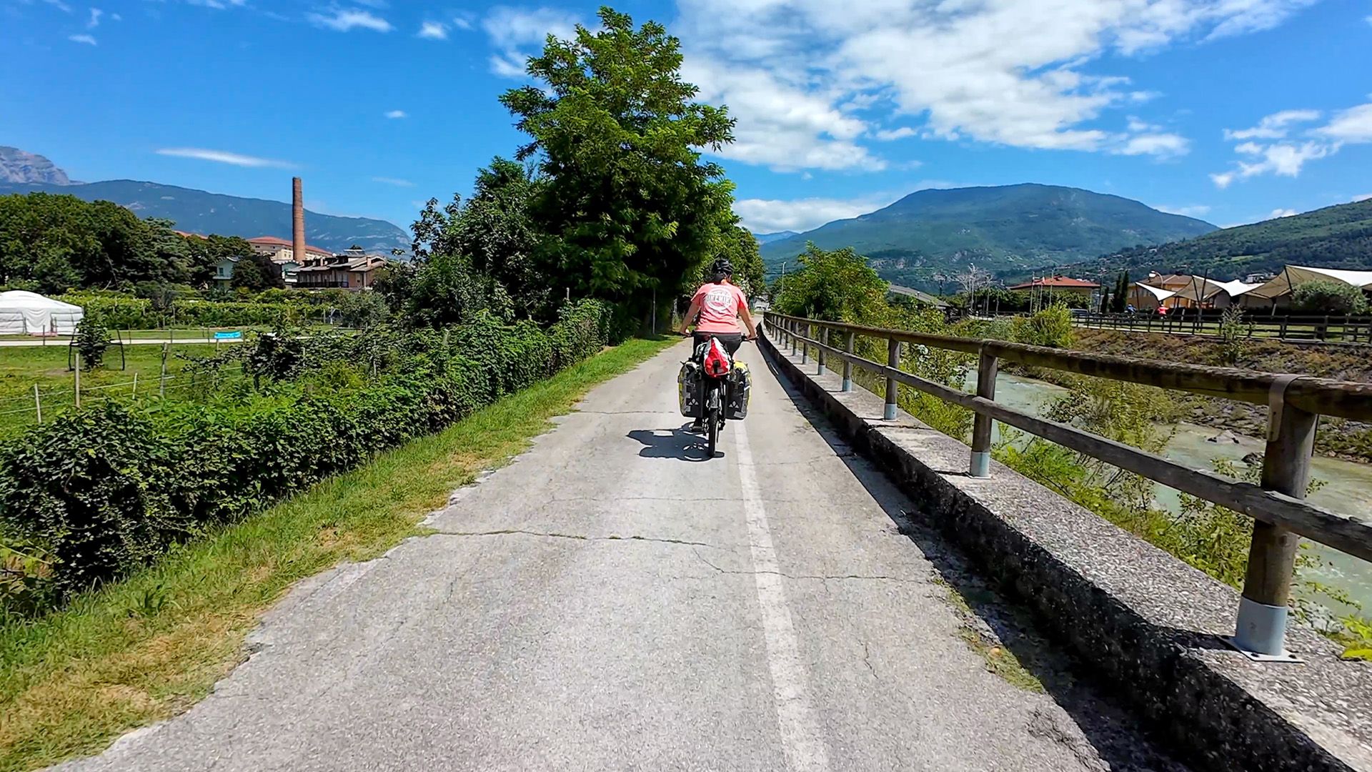Von Trento zum Endpunkt der Reise nach Riva del Garda