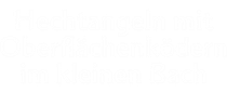 Hechtangeln mit Oberflächenködern im kleinen Bach