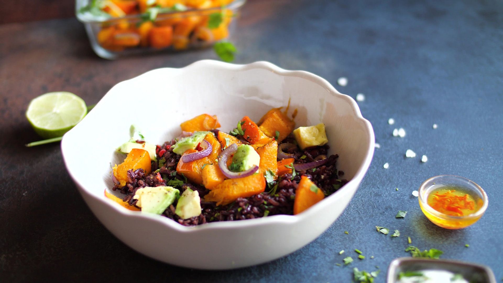 Diese Herbst-Bowl mit Kürbis macht glücklich!