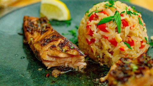 Let's Cook Let's Cook - Staffel 1 Folge 9: Lachs mit asiatischer Marinade & Paprika-Reis