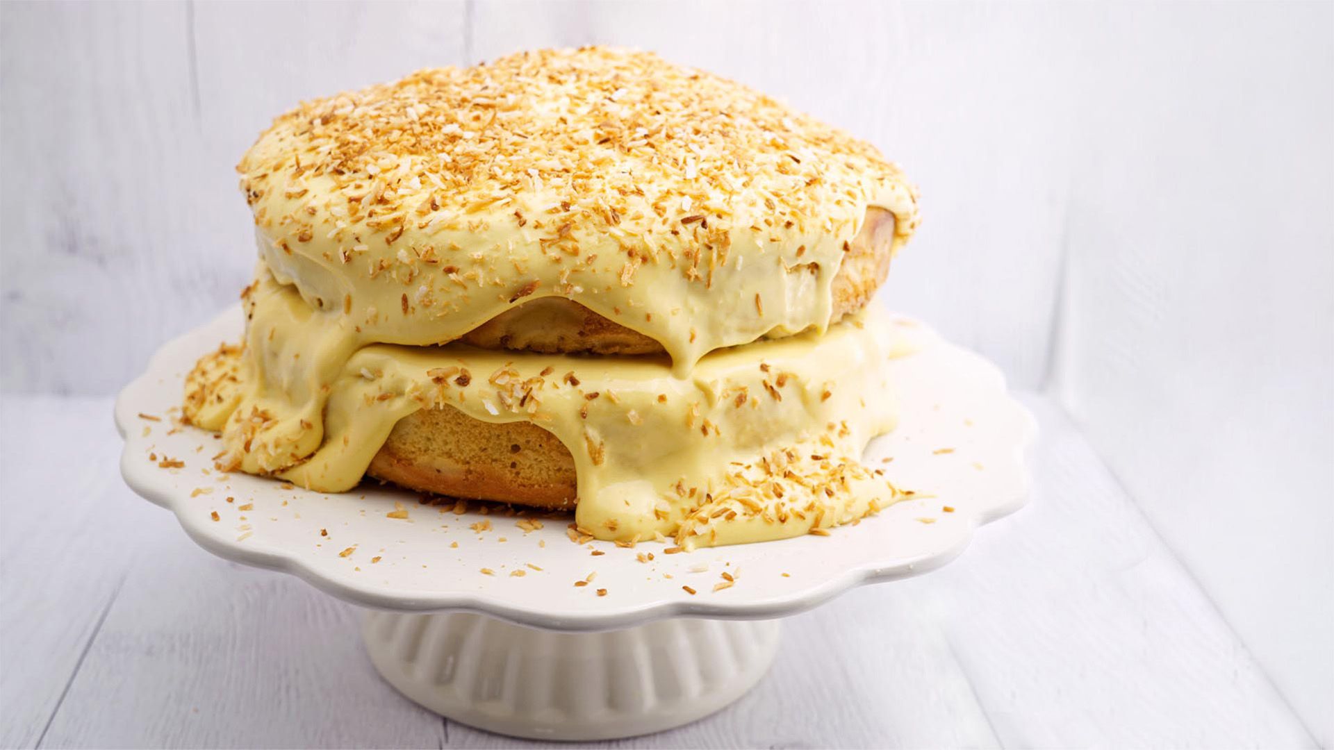 Mango-Kokos-Torte
