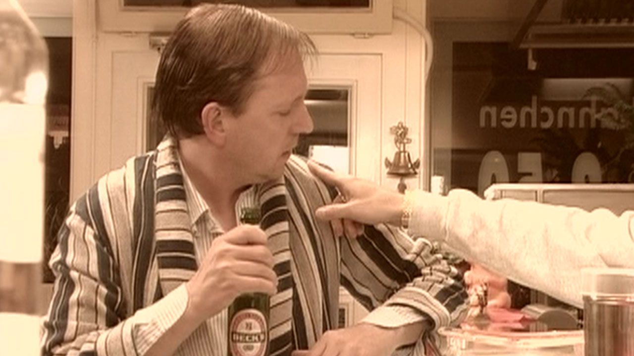 Hühner bei der Stadtreinigung