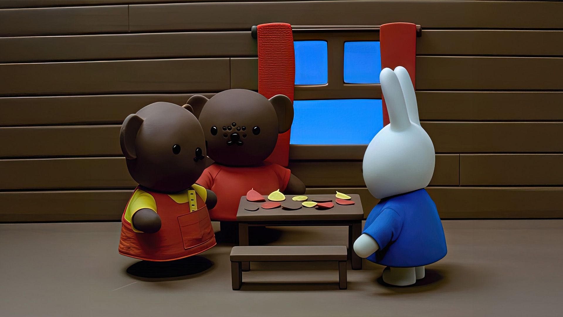 Miffy zählt Blätter
