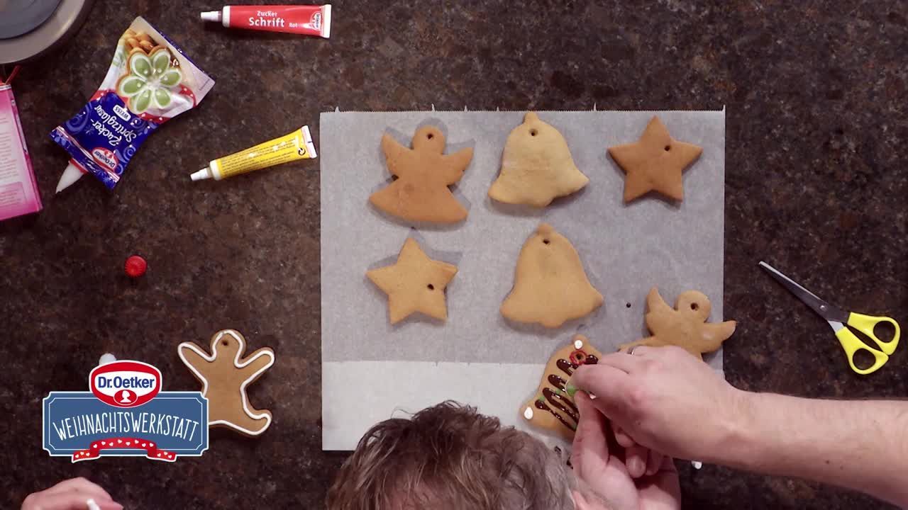 Dr. Oetker Weihnachtswerkstatt: Lebkuchen-Christbaumschmuck