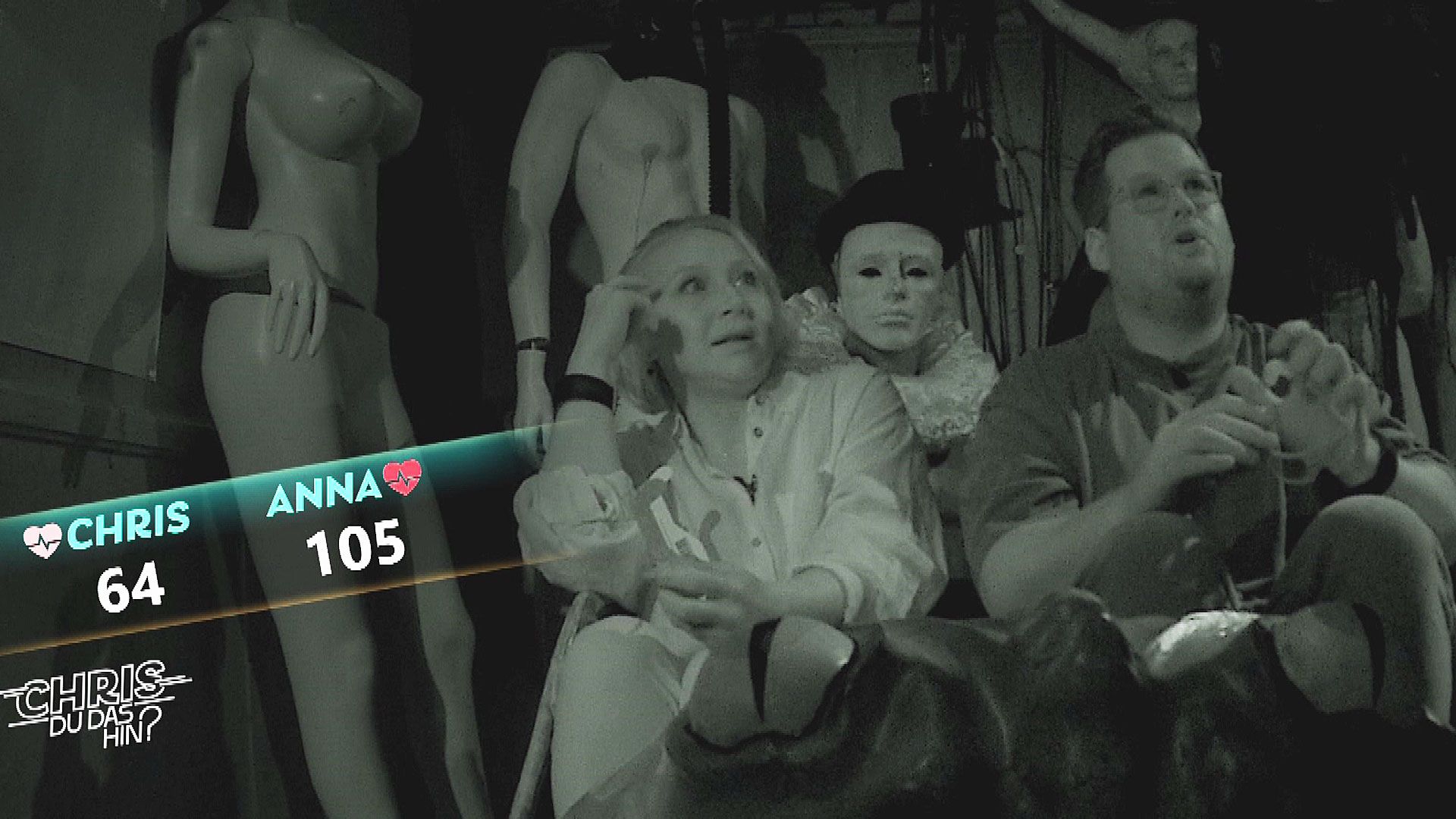 "Chris Du das hin, in einer Horror-Show deinen Puls niedrig zu halten?"