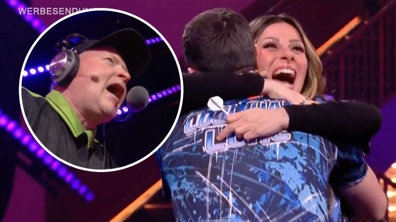Promi-Darts-WM: Gülcan Kamps lässt Joey Kelly komplett ausrasten
