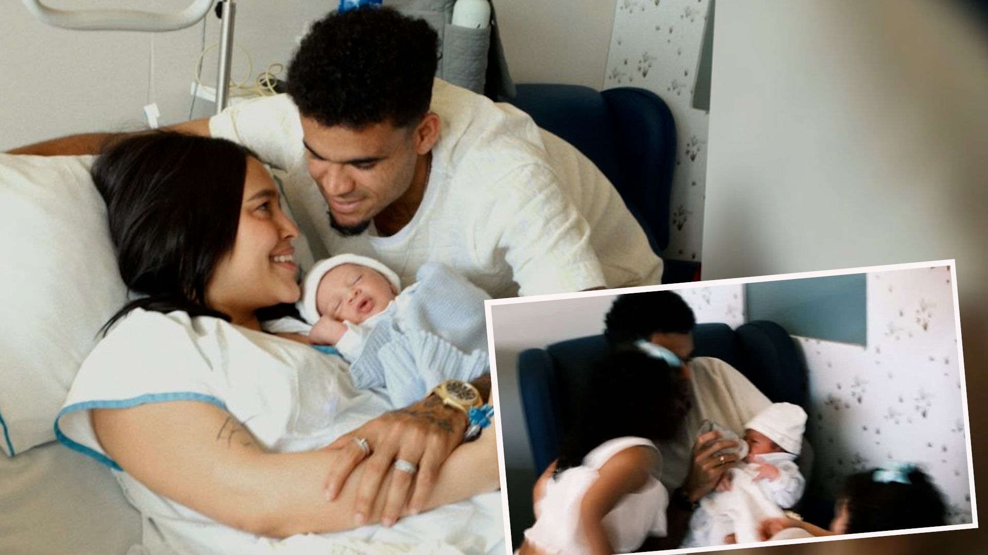 FC Bayern: Erster Sohn ist da - Luis Diaz gibt schon die Flasche