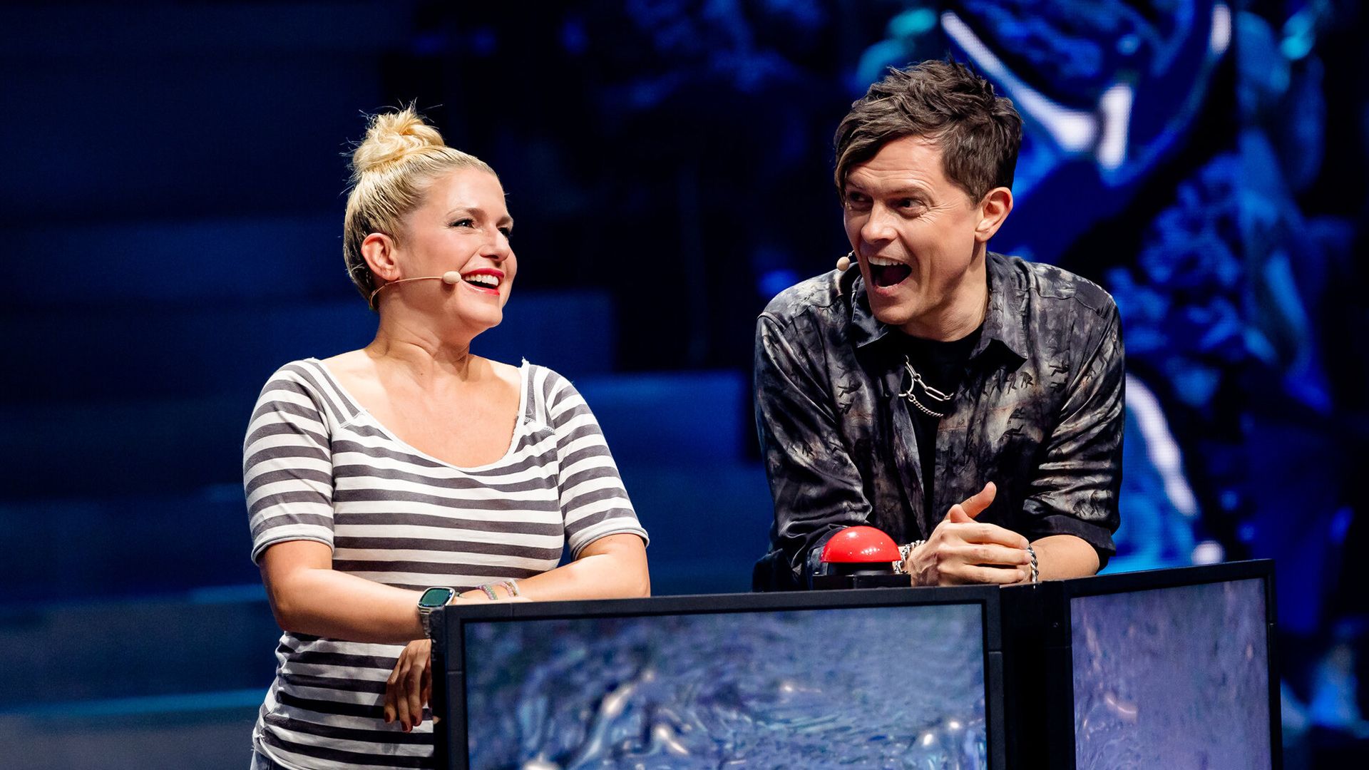 Jeanette Biedermann und Michael Patrick Kelly bei "The Muted Singer"