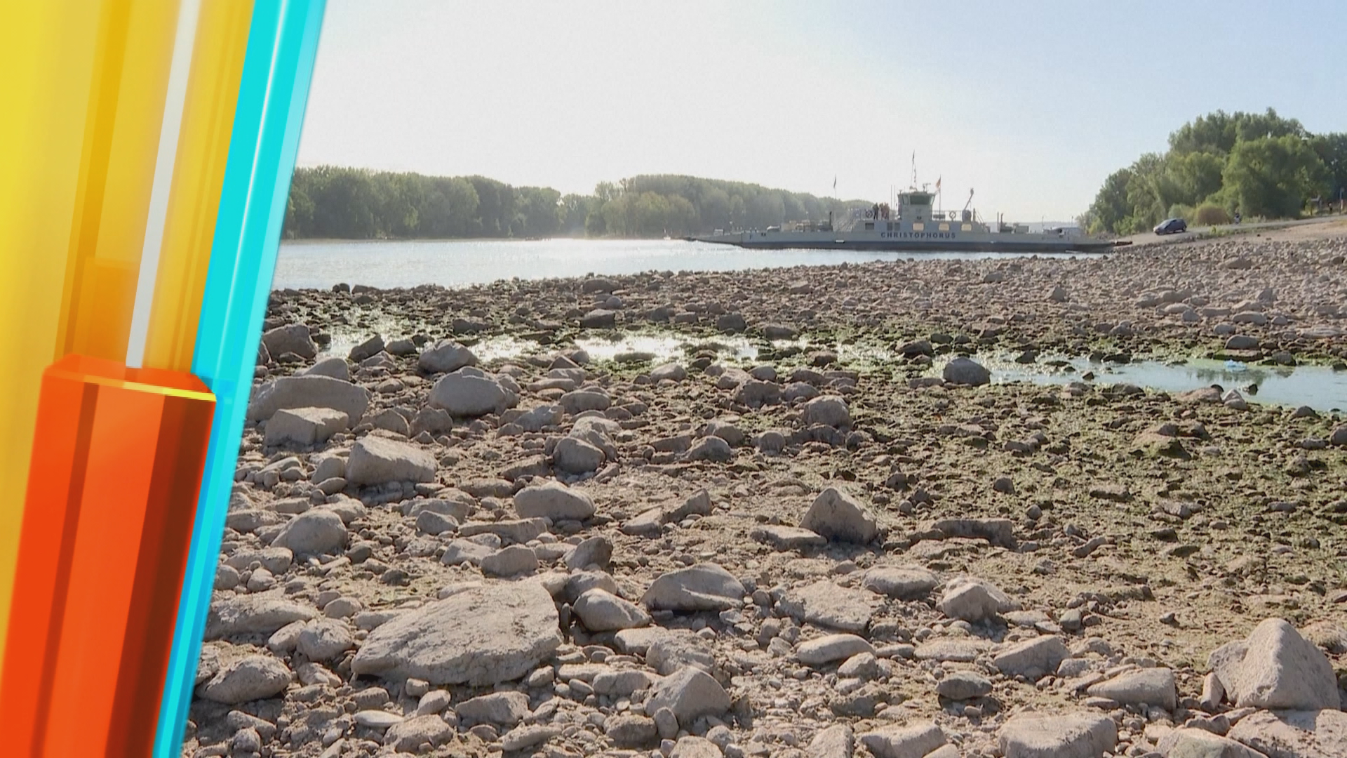 Dürre-Alarm: So drastisch sinken die Pegel von Rhein und Isar
