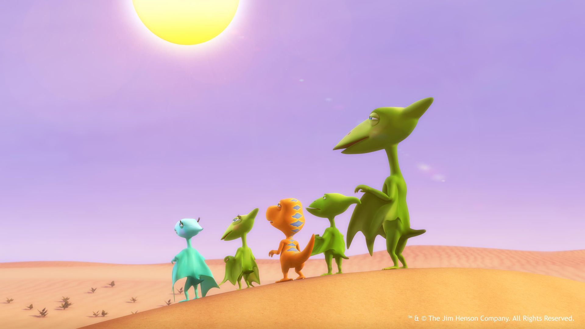 Der Jurazeit-Wettstreit - Luft, Wasser und Land / Tag und Nacht in der Wüste