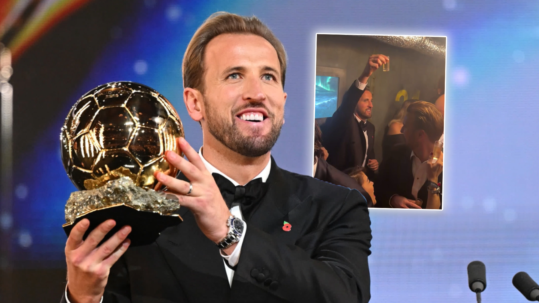 Ballon d'Or: Harry Kane feiert ausgelassen in Londoner Nachtclub