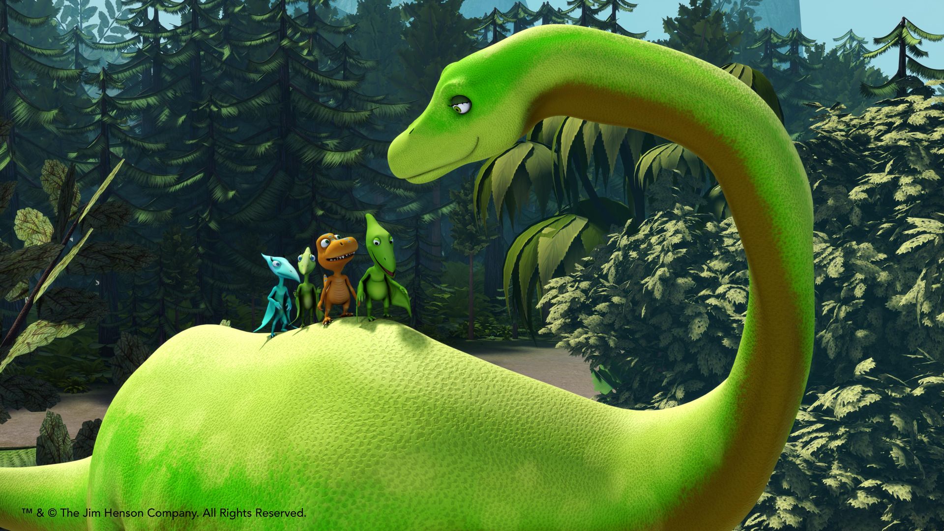 Der Langhals-Dino / Gilbert kommt zu Besuch