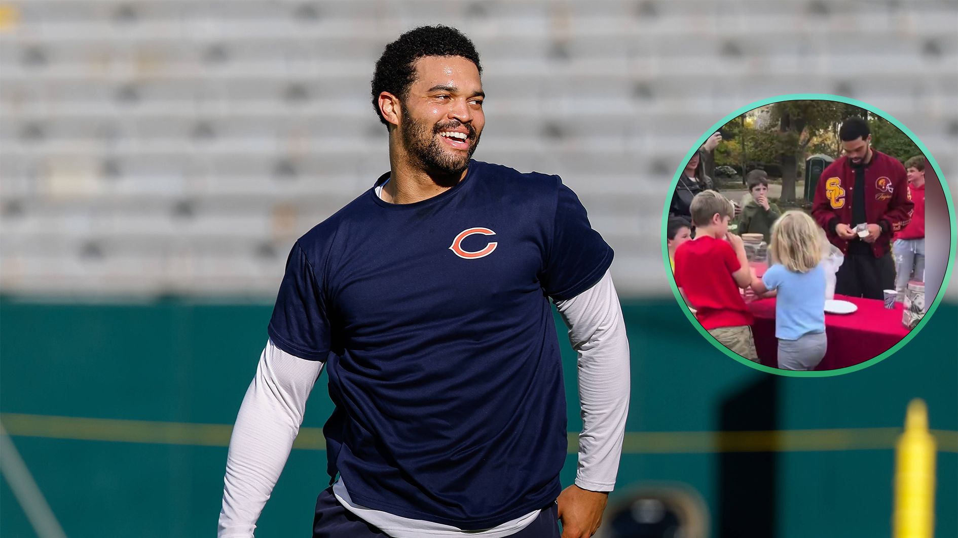 NFL: Caleb Williams lässt Kinder-Herzen höher schlagen
