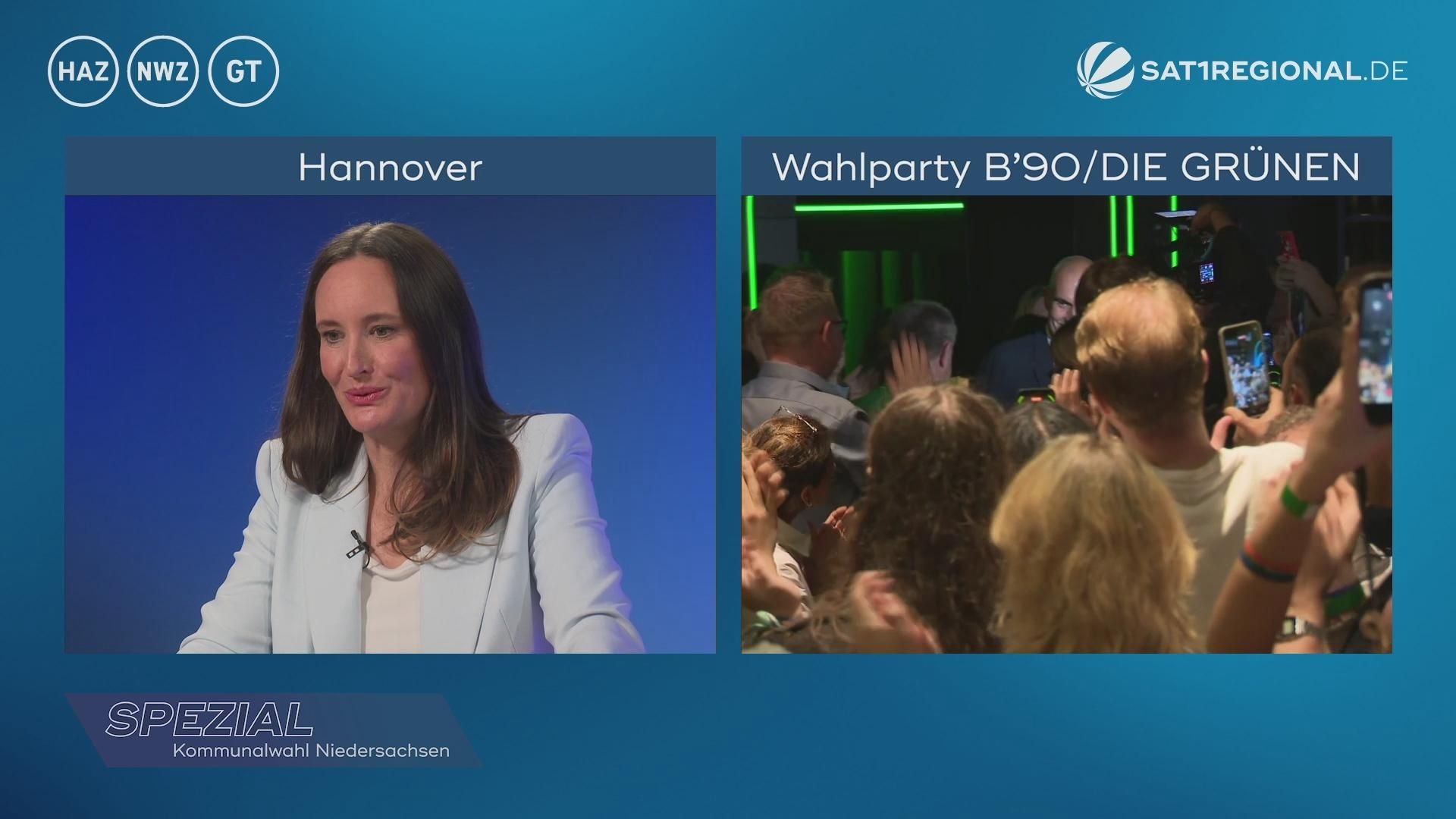 Grüne feiern Onay als Sieger der OB-Wahl in Hannover