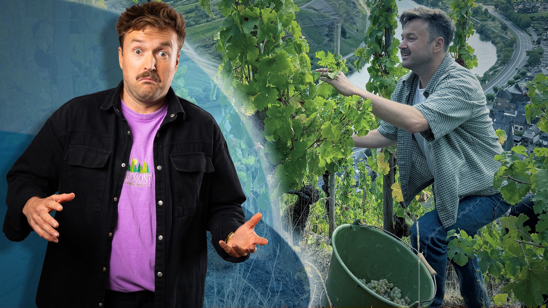 Gefährliche Ernte am steilsten Weinberg Europas