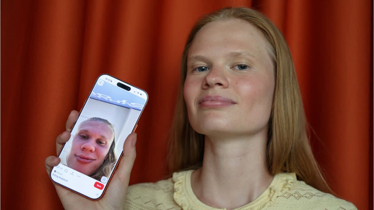 Model sieht aus wie Fußball-Star Haaland