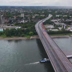 Vollsperrung der Nordbrücke in Bonn