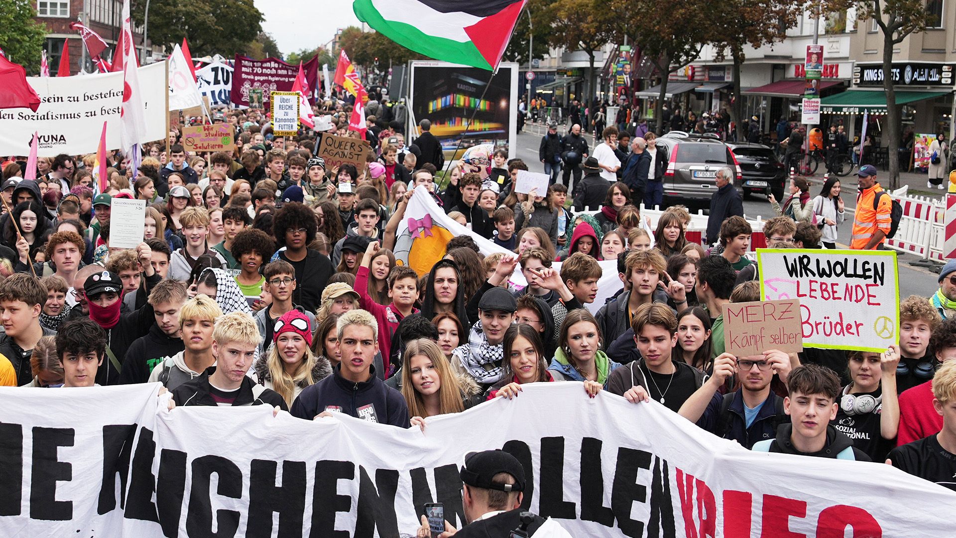 Schüler protestieren gegen Wehrpflicht
