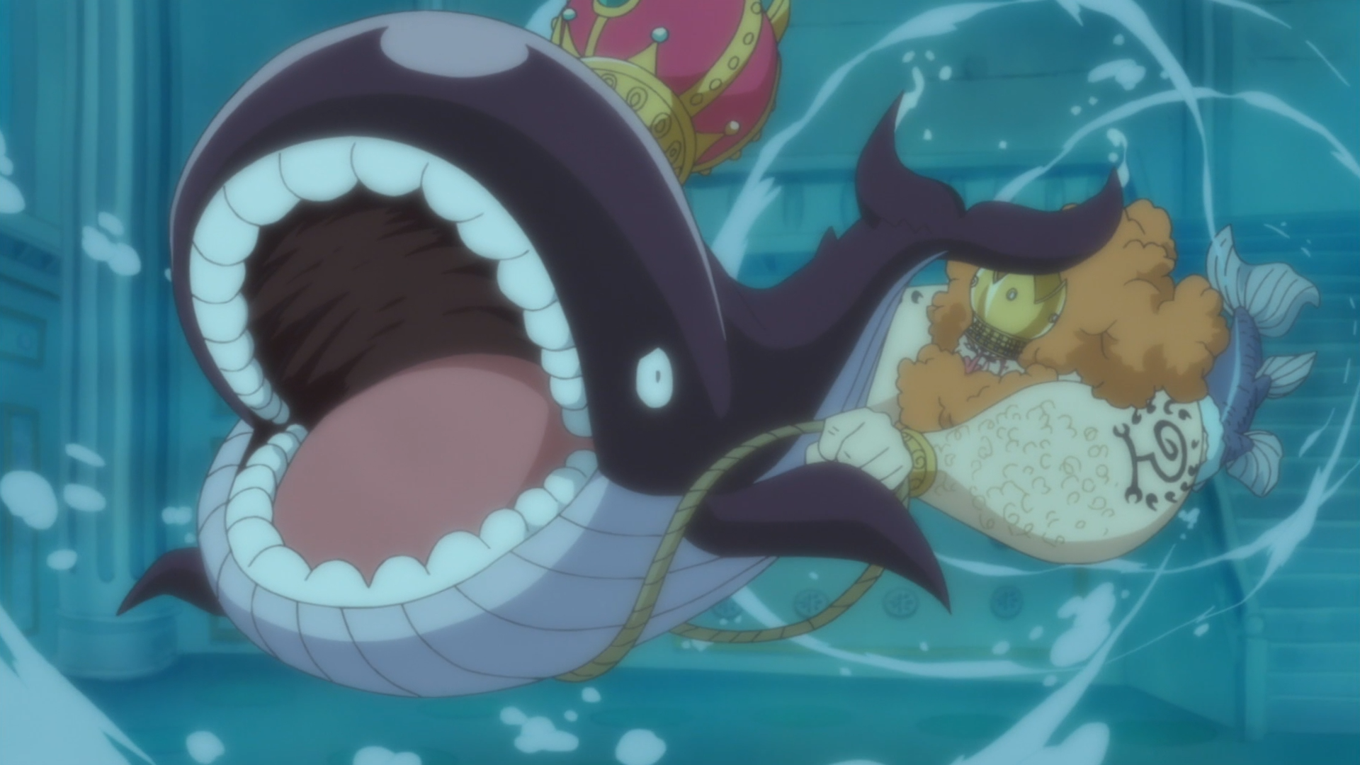 Ist die Crew geschlagen?! Hody besetzt den Ryugu Palast.