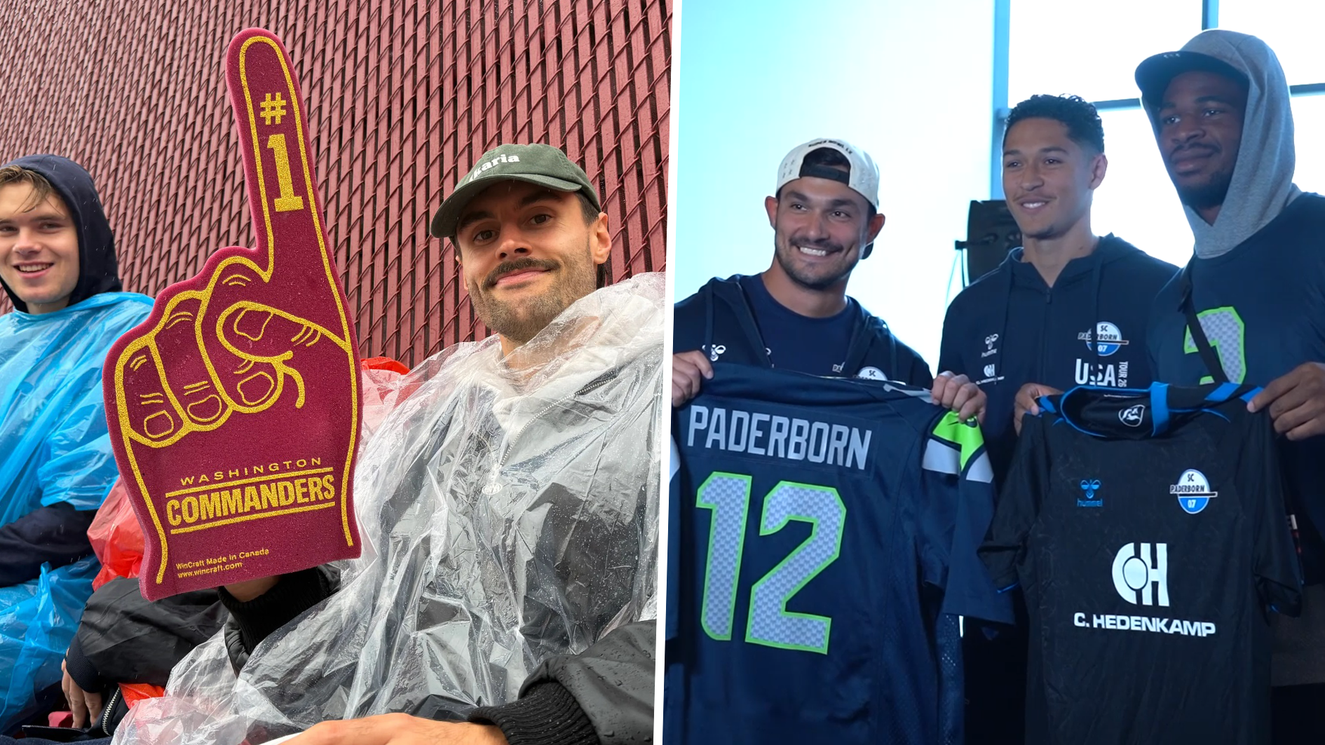 Bundesligist besucht NFL-Spiel und trifft Super-Bowl-Champion