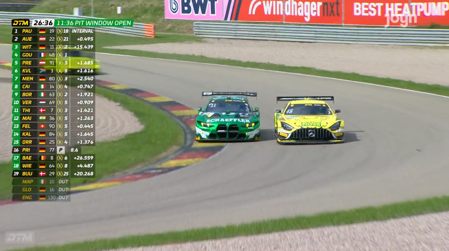 DTM-Highlights: Ex-Champion bleibt eiskalt – Titelkampf immer enger