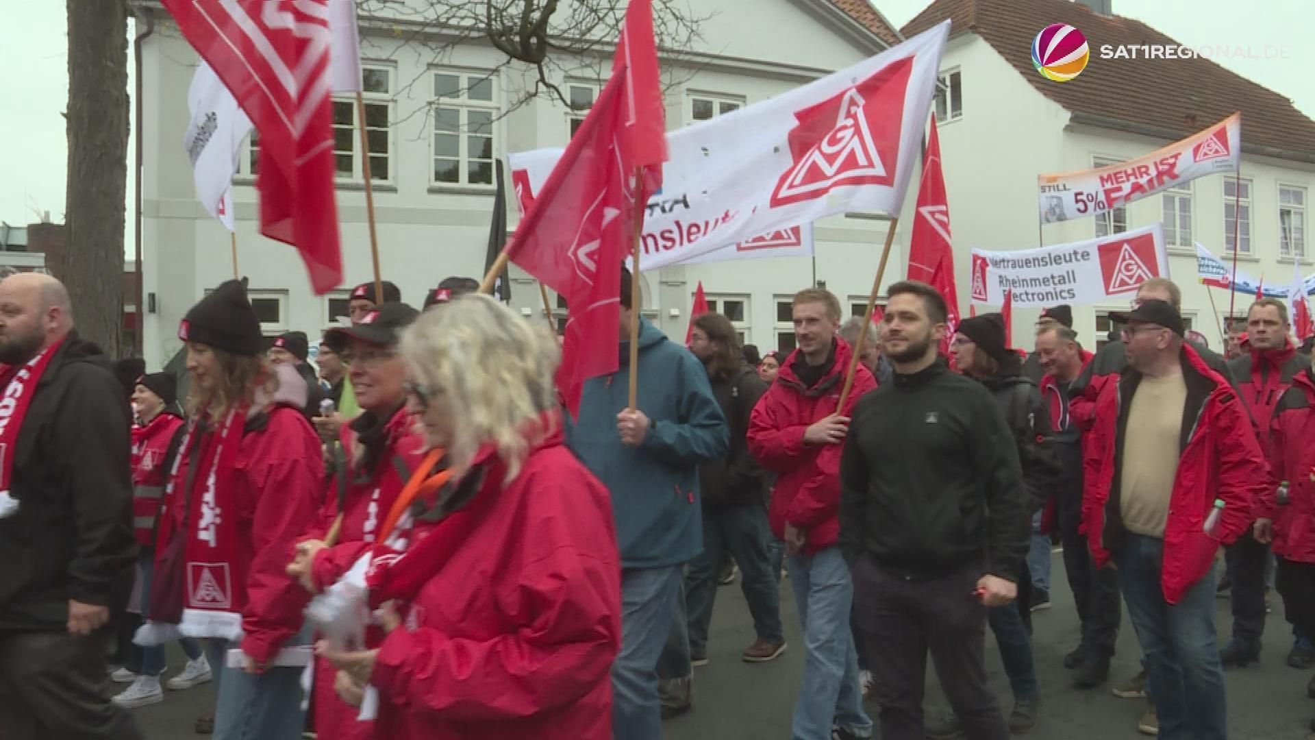 Metall- und Elektroindustrie: Demonstration in Oldenburg