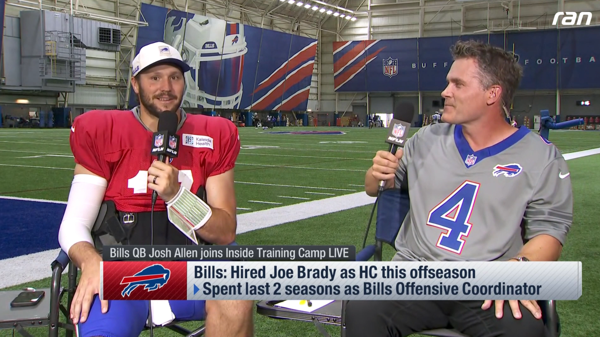 NFL: Josh Allen über die Zusammenarbeit mit Joe Brady