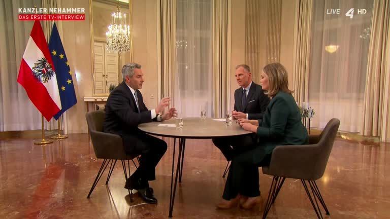 Erstes TV-Interview von Kanzler Karl Nehammer