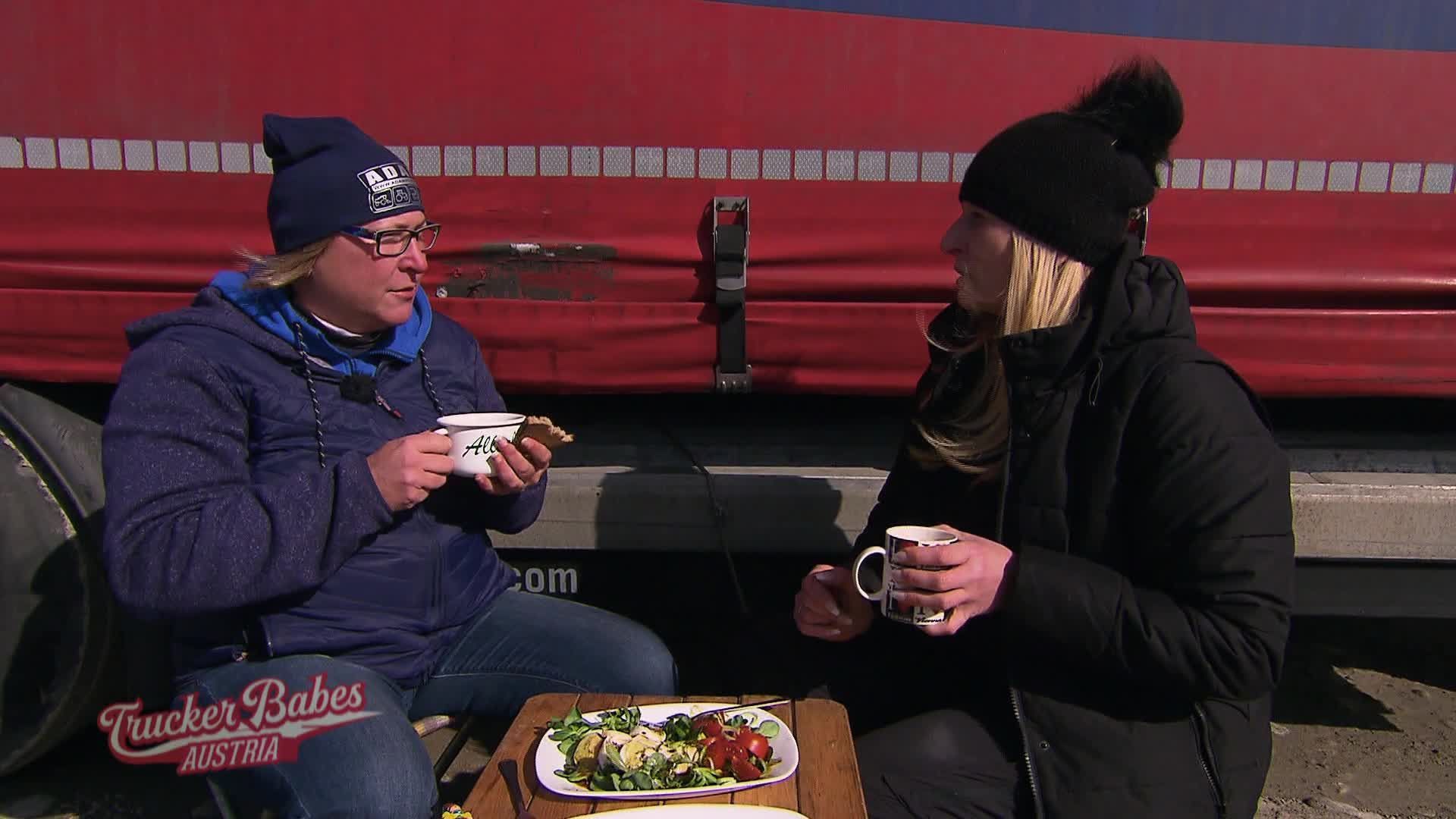 Gemeinsames Truckerinnen-Frühstück